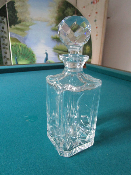 DECANTER BY ATLANTIS - MIGUEL - Square Whiskey Decanter 11" WITH STOPPER RARE