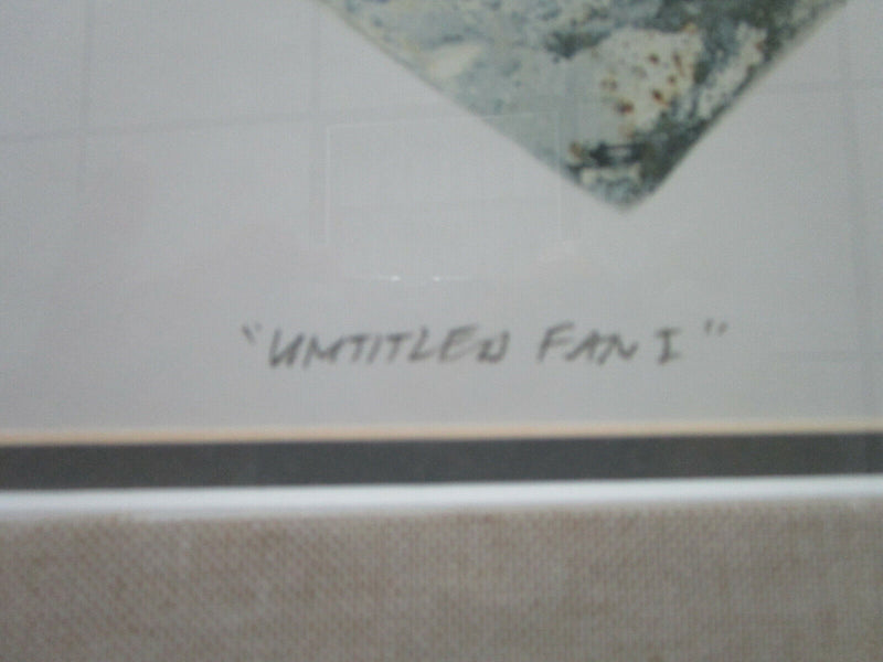 MATSUOKA LITHOGRAPH SIGNED IN PLATE UNTITLED FAN PICK ONE