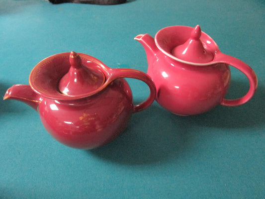 Hall Purple Pink Teapot With And Without Gold, Pick One ^^