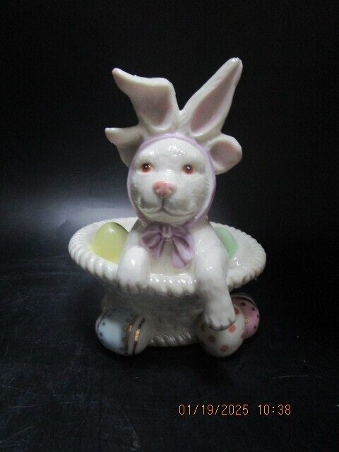 LENOX EASTER PUPPY NEW IN BOX 5" ^^