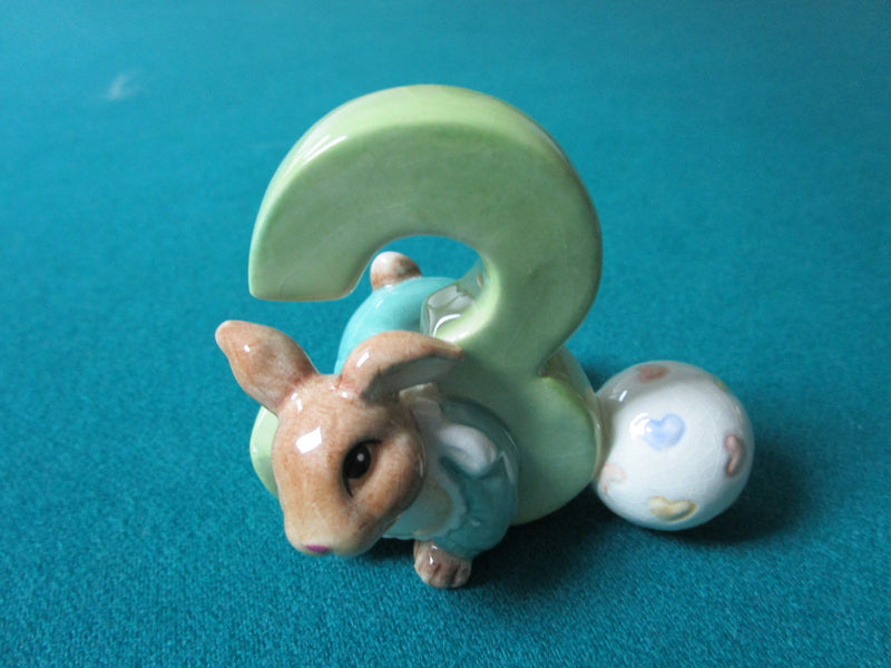 BEATRIX POTTER LOT OF 5  BUNNYKINDS NUMBERS FIGURINES FROM 1 TO 5 [83B]
