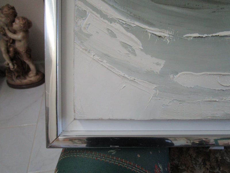 GILBERT BRIA (1933-) Cannes, France.UNTITLED AND DEDICATED ORIGINAL OIL PAINTING