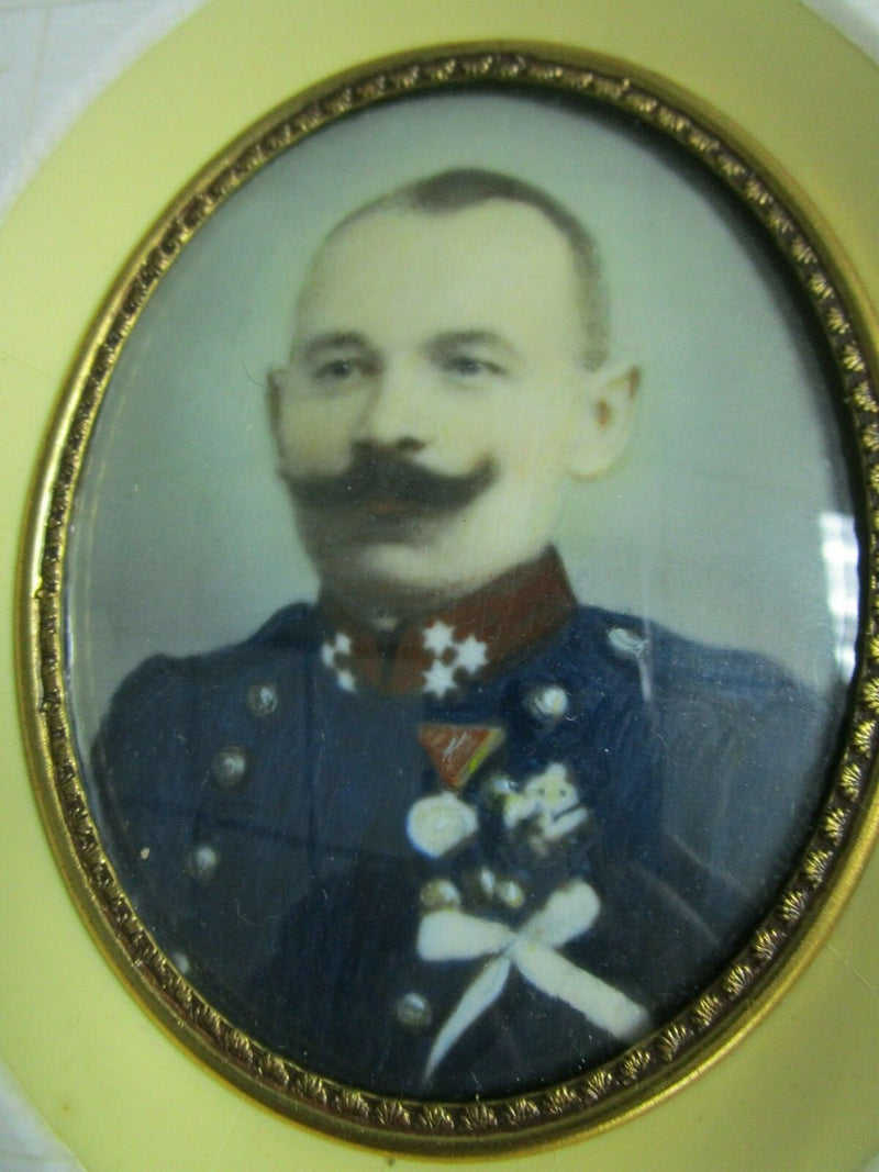 Antique Hand Painted Miniature Portrait French  Framed original PICK 1