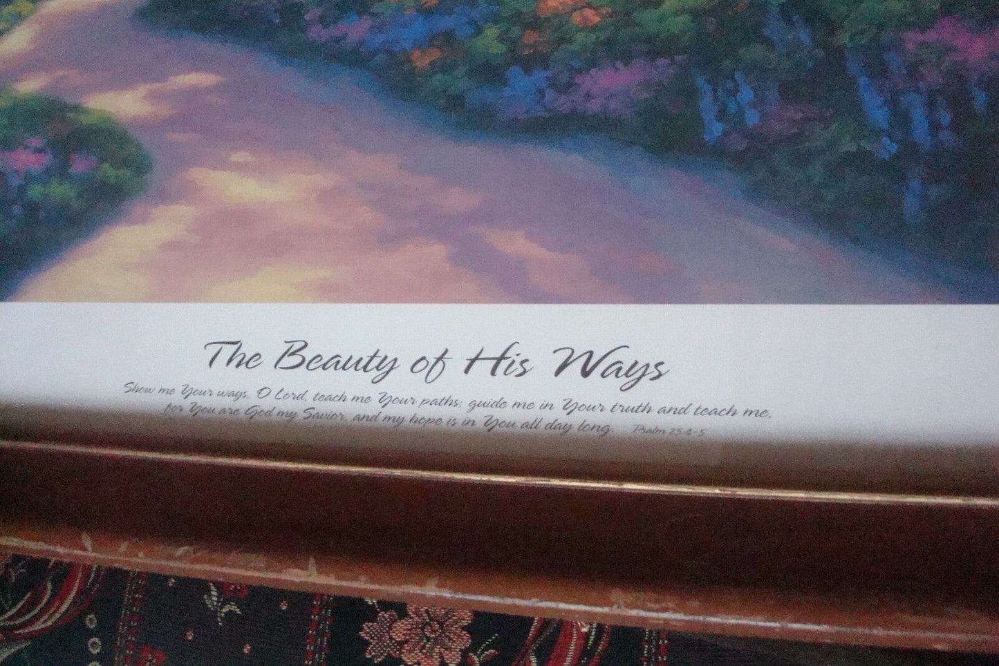 Todd Williams signed and numbered Lithograph "The Beauty of His Ways " COA[art]