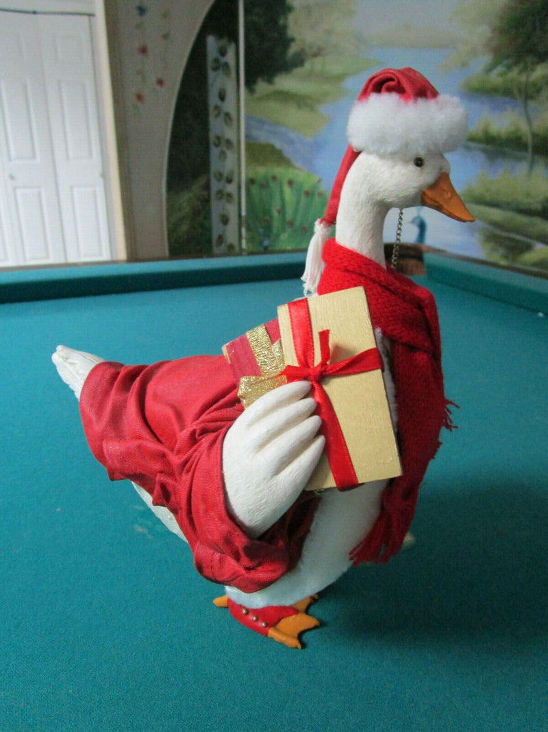 Kurt S. Adler Santa Goose Cloth Figurine Original Nib
