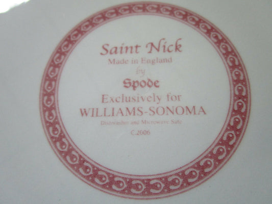 SPODE CHRISTMAS ST NICK PLATES CHRISTMAS TREE  OVAL TRAY - NIB  PICK1 ^^