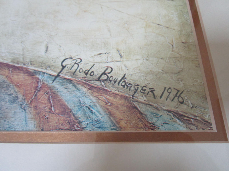 G. RODO BOULANGER LITHOGRAPH  SIGNED IN PLATE "HOLIDAY IN WHEELS"