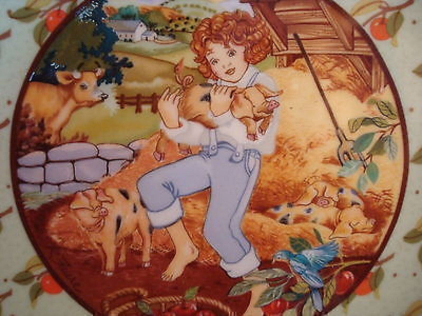 "Tom the Piper's Son  " plate Villeroy and Boch,  "Once upon a Rhyme" [am14]