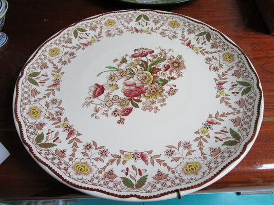 ANTIQUE  Royal Doulton 15" WALL PLAQUE "The Glendale" Pattern ENGLAND ORIGINAL