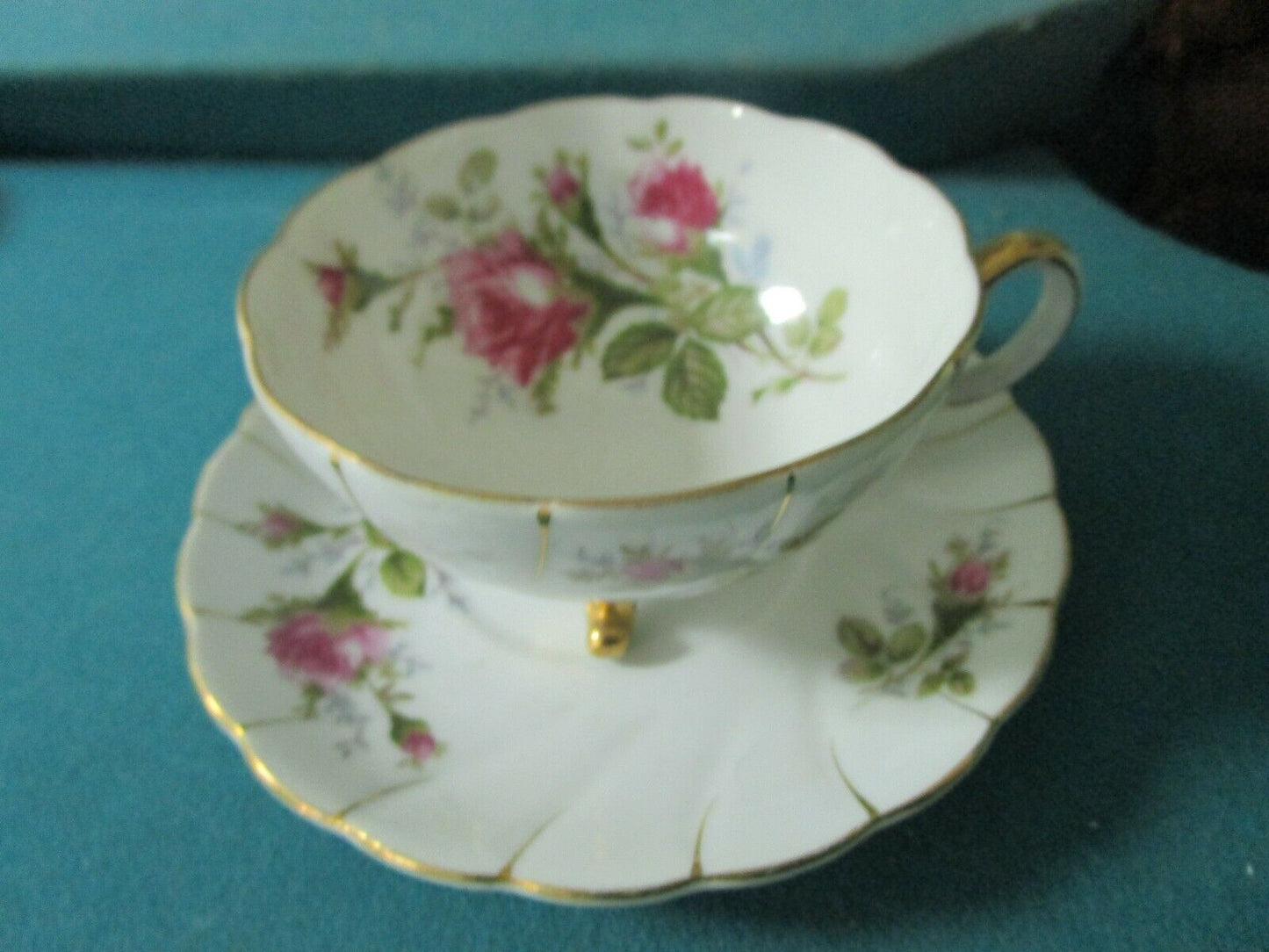 UCAGCO lusterware Made in Japan TEA floral cup and  saucers original [86]