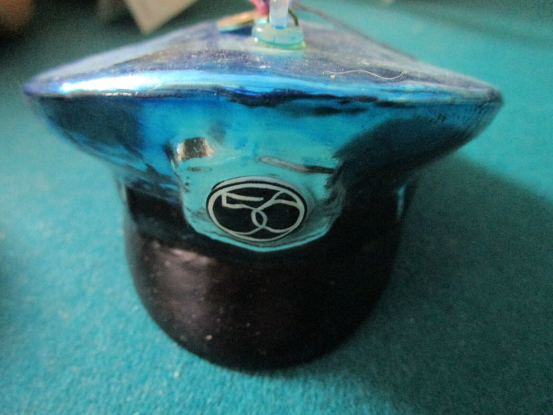 Dept 56 Christmas ornaments, whistle and police hat lot of 2 ^^