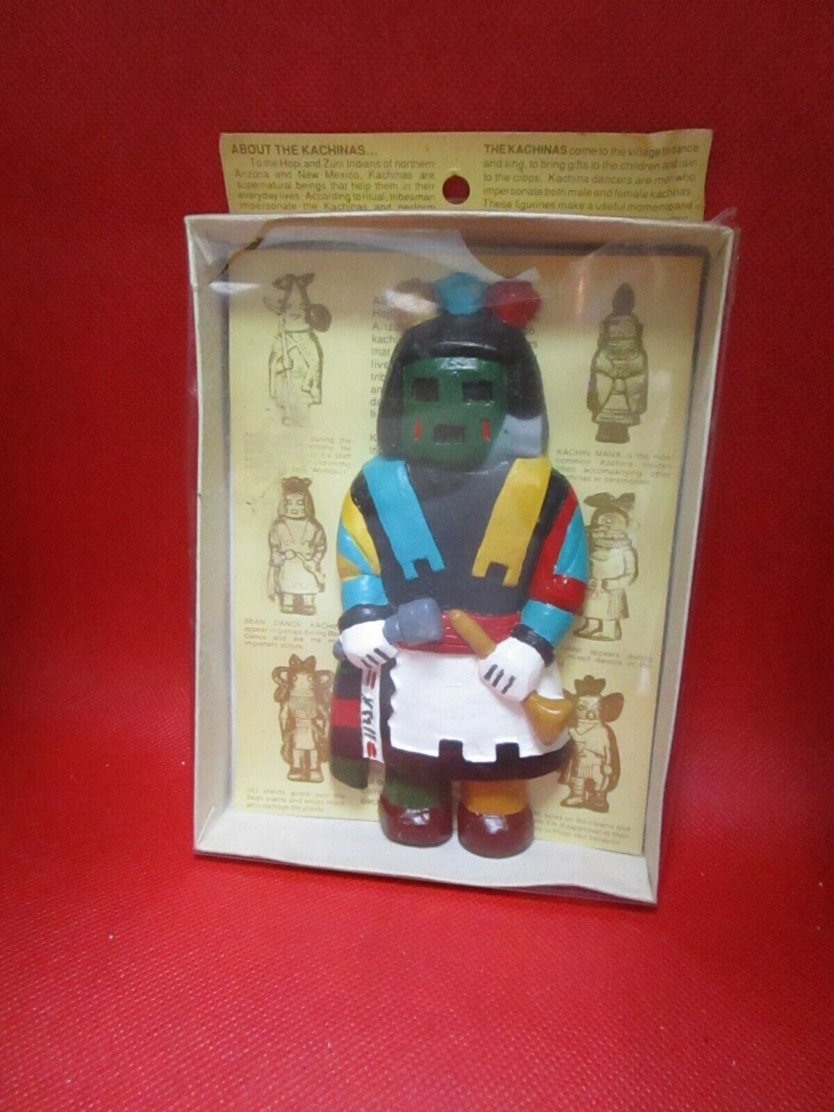 HU bean dance Kachina doll 5 1/2"