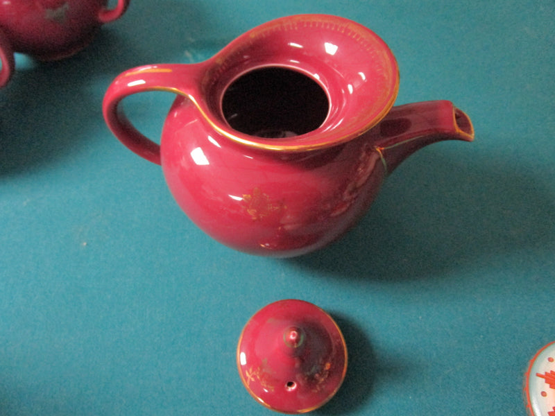 Hall Purple Pink Teapot With And Without Gold, Pick One ^^