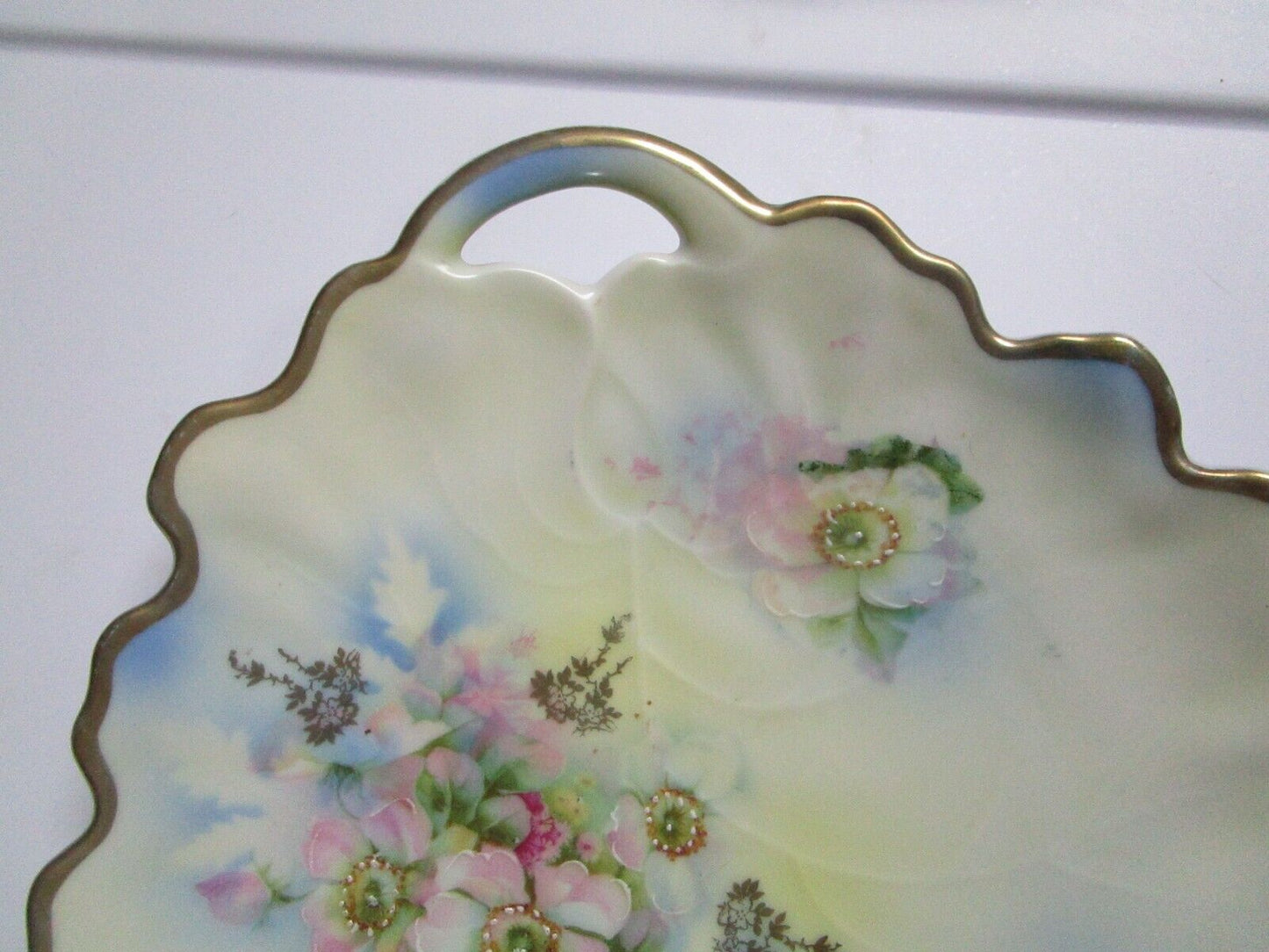 Tirschenreuth PT Ceramic Porcelain Bavaria Germany leaf candy dish