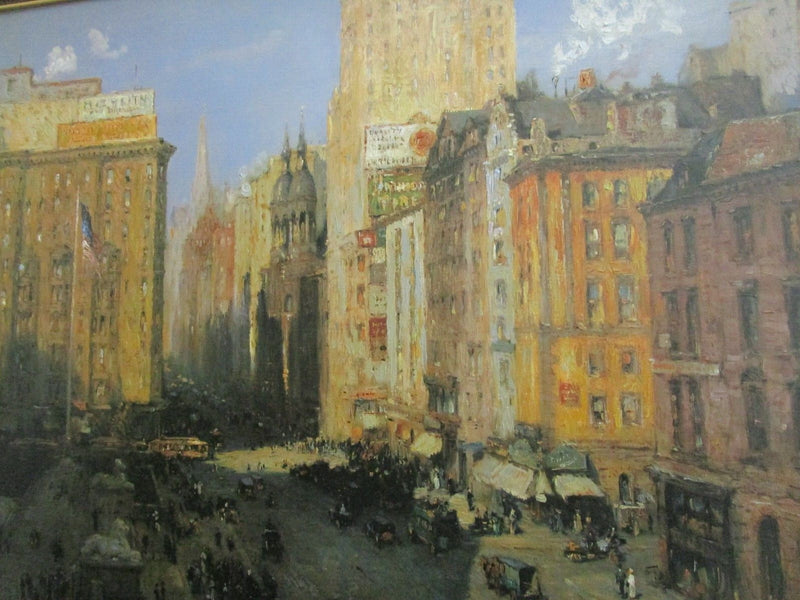 COLLIN CAMPBELL COOPER 5TH AVE NY BRUSHSTROKES FINE ENHANCED REPRODUCTION