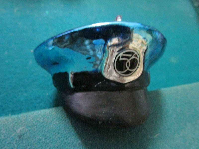 Dept 56 Christmas ornaments, whistle and police hat lot of 2 ^^