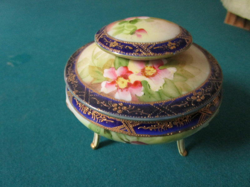 ANTIQUE VINTAGE NIPPON JAPAN POTTERY BOWL VANITY DISH HAIR RECEIVER FRUITS PICK1