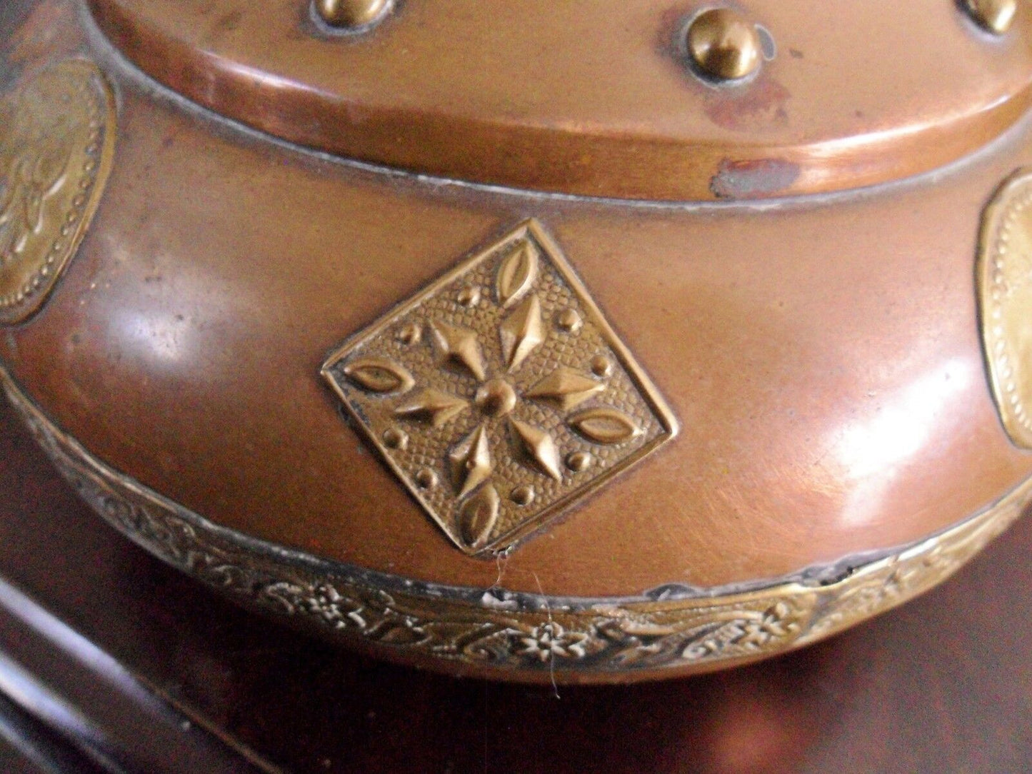 Vintage Original Brass Pot made in Israel with Zodiac medallions applied[*]