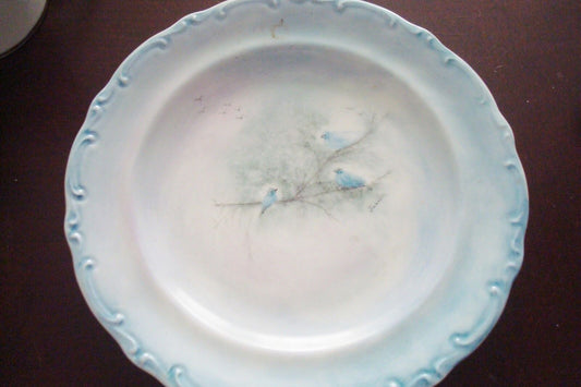 Vohernstrauss germany Plate decorated by Juanita, lovely birds[2chi]