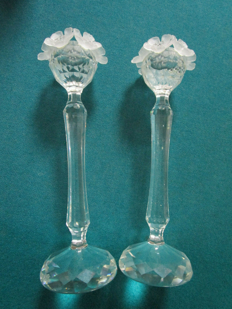 SWAROVSKI MAX SCHRECK FROSTED ANEMONES VASE BELLS TRINKET BOX CANDLEHOLDER PICK