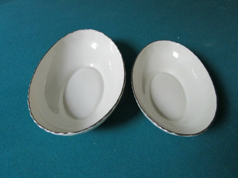 Weatherly pat. By Lenox bowls dinner plates cup saucer federal platinum wheat ^^