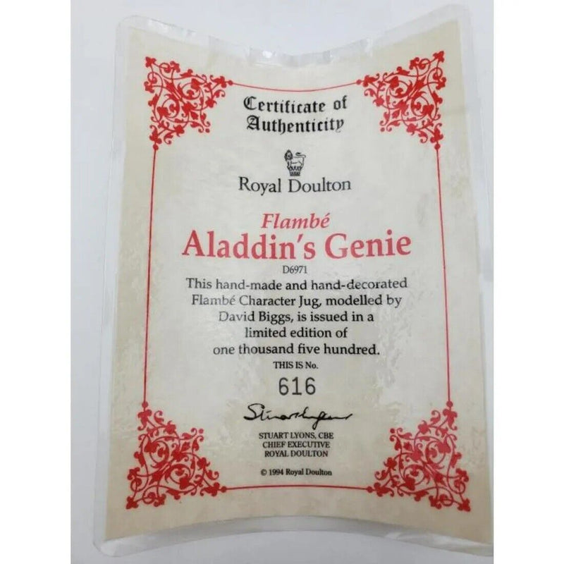 Royal Doulton Flambe Character Mugs The Faraoh, Aladdin , Confucios TOBYS PICK1