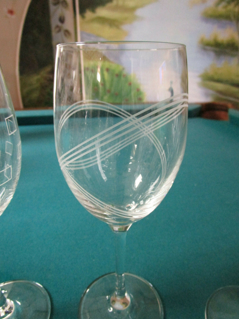CRYSTAL GLASSES GREEN SASAKI, VERA WANG , ROYAL DOULTON "PARTY" PICK ONE
