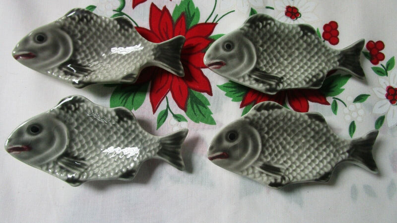Au Bain Marie Paris 4 Salt Dishes Fishes, 4 1/4"[95h]