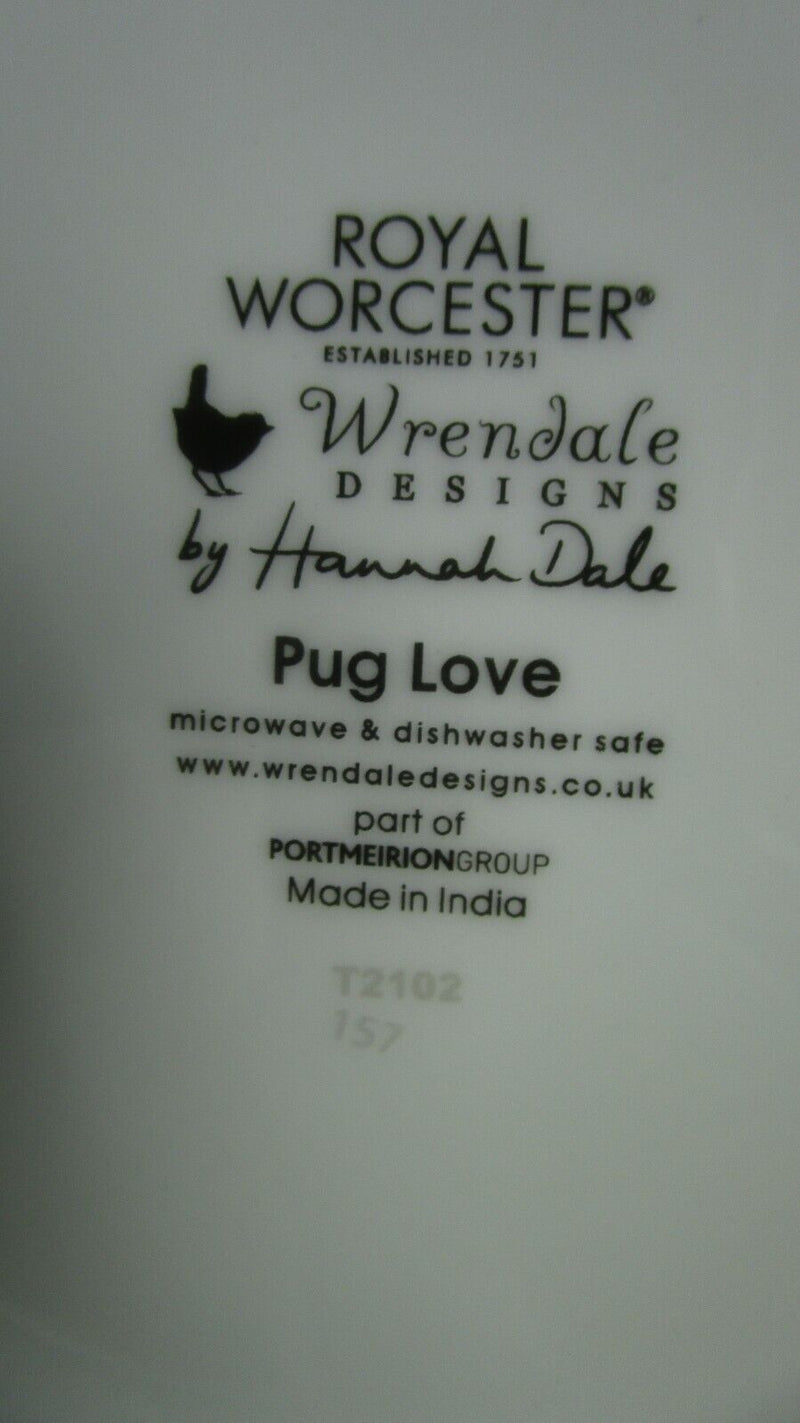 Royal Worcester Mug And Saucer Sausage Dutch Hound Dog - Pug Love Dog Nib Pick 1