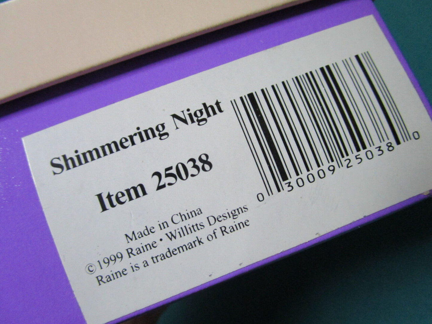 THE RIGHT SHOE BY RAINE COLLECTIBLE "SHIMMERING NIGHT" NEW IN BOX original