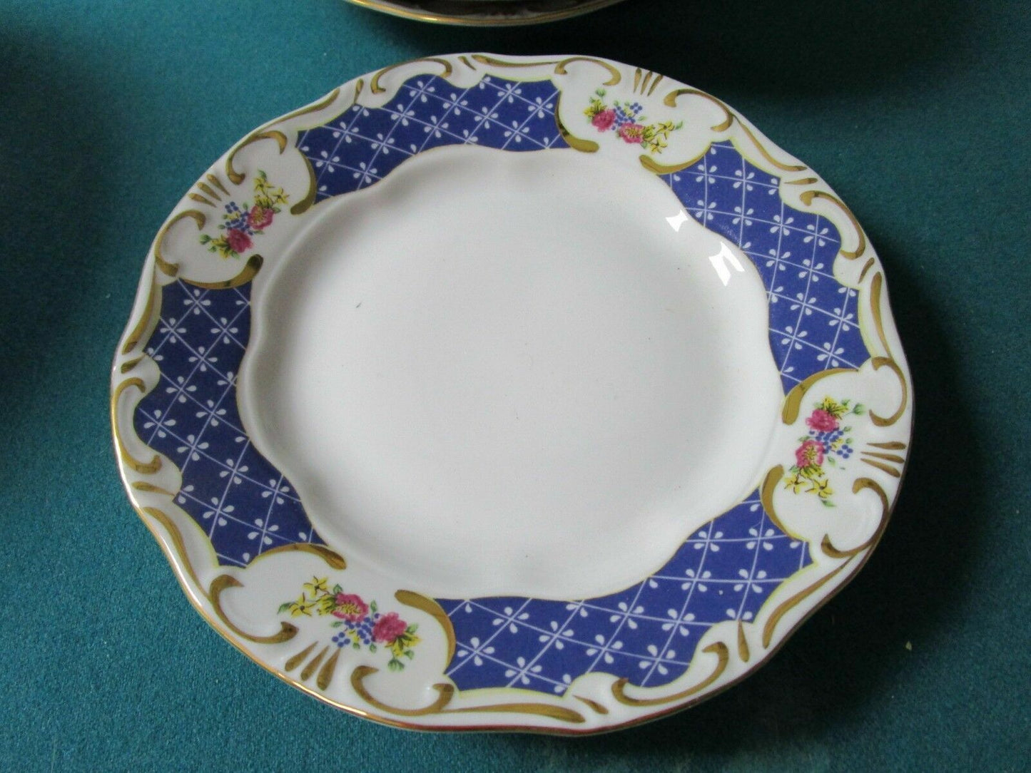 Zsolnay Hungary Salad/Dinner/Bread/Soup Plates Antoinette 1960s ^^