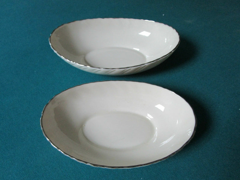 Weatherly pat. By Lenox bowls dinner plates cup saucer federal platinum wheat ^^