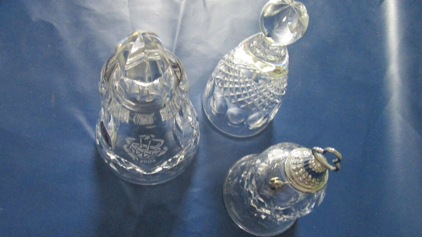 WATERFORD CHRISTMAS BELLS NEW 5" FINEST CRYSTAL SOUND [aC]