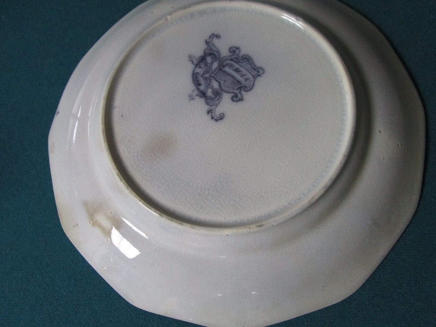 Antique A. Anthony Shaw Pomona Mulberry blue Transfer Plate [BP5]