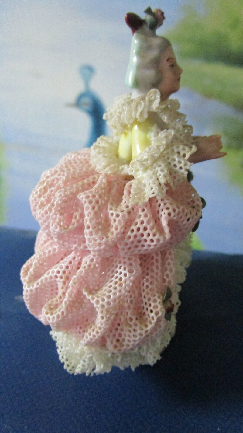 DRESDEN FIGURINES LACED ORIGINAL ANTIQUE R & E PECH GERMANY 1930s PICK 1