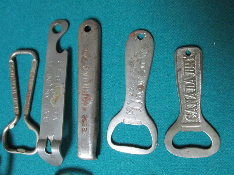 Collection Of Vintage 11 Bottle Openers Advertising