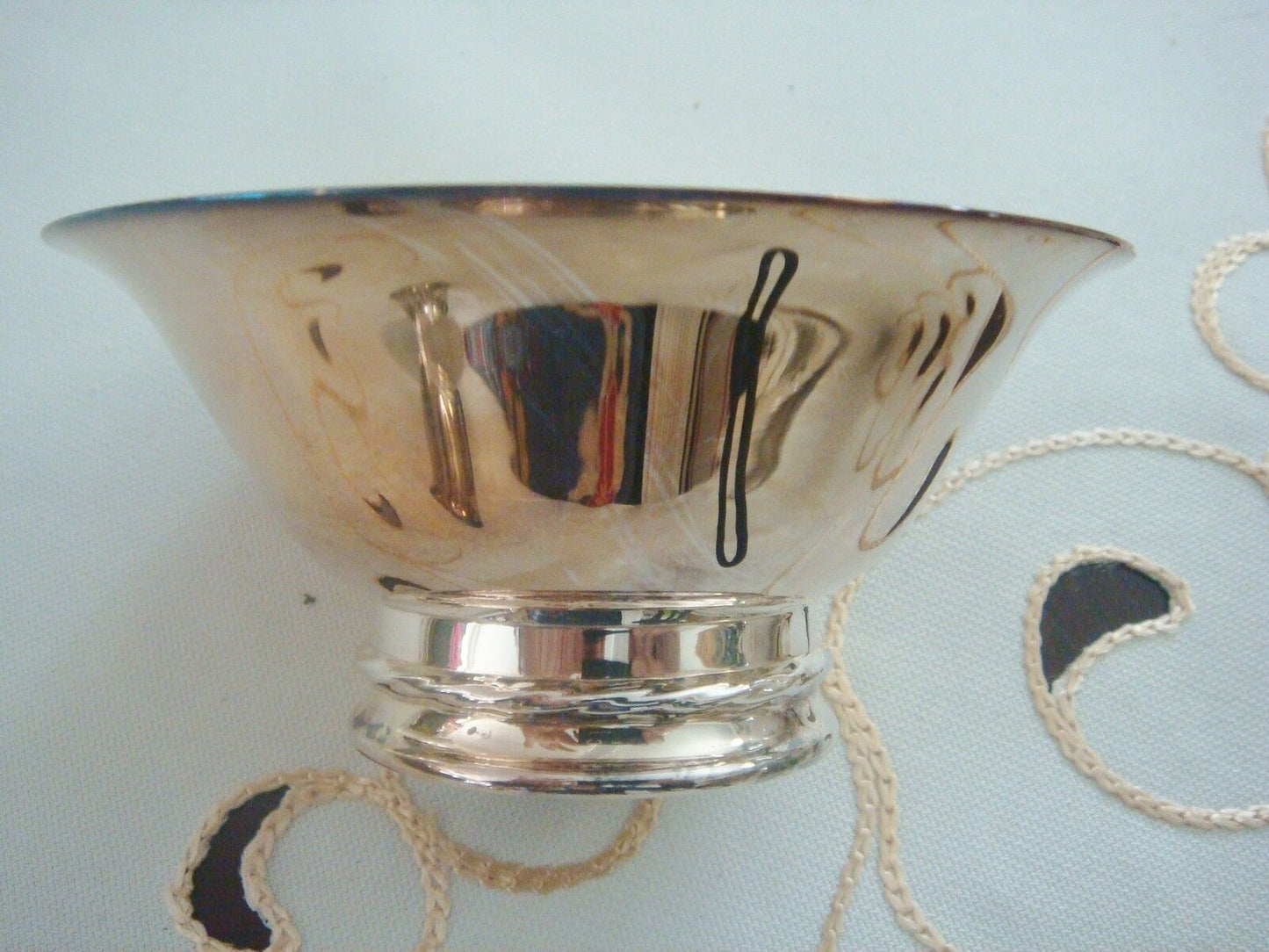 Towle silverplate footed bowl 4 1/2" original