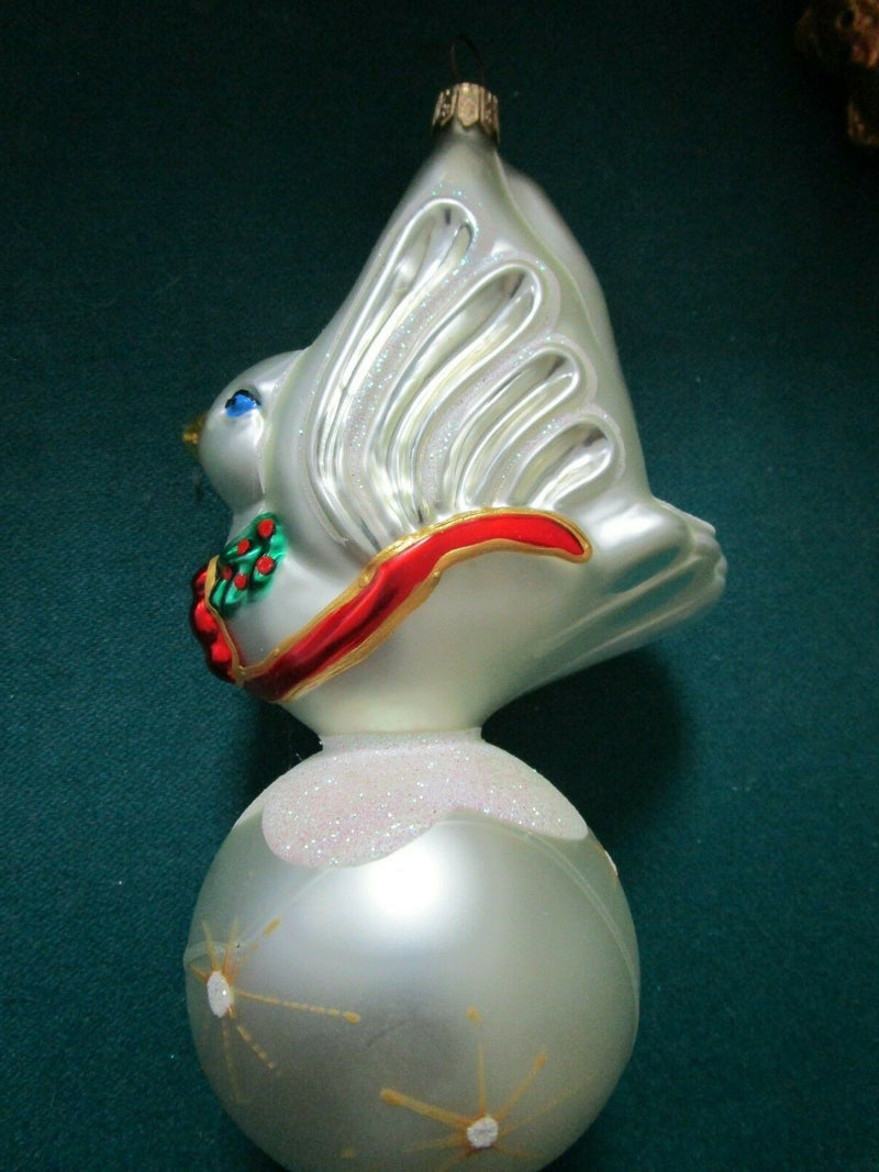 Radko Christmas Ornament Dove Peace On Earth 7 1/2"^^