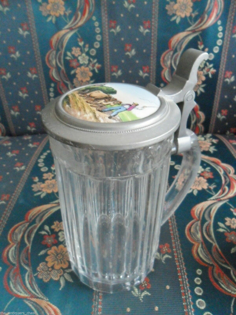 German Beer Stein Alwe Bald Eagle Head, Domex, Worker In Field, Bubbles Pick 1