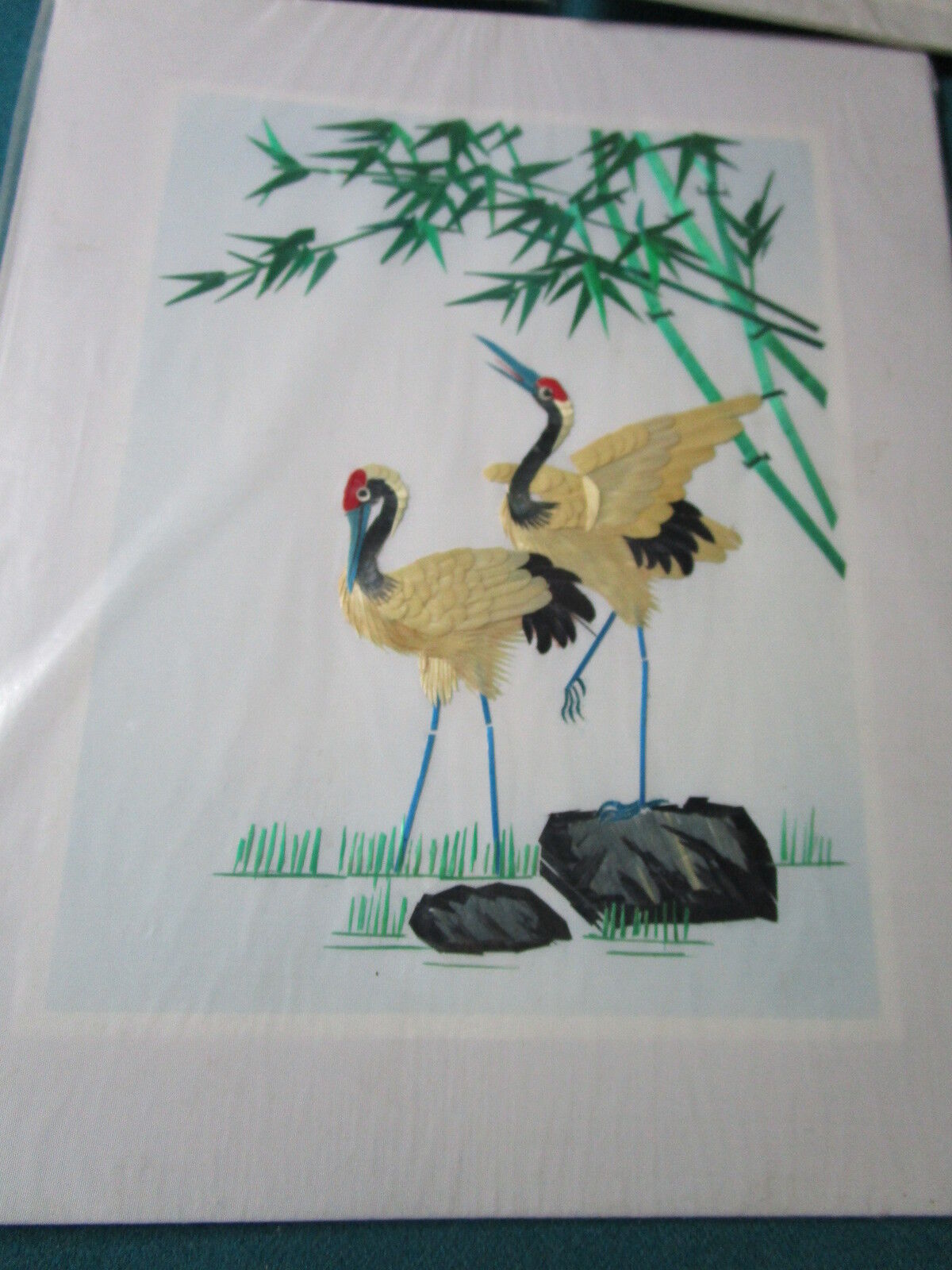 3 Chinese Hand Embroidered Silk Picture, Bamboo & Ink Painting