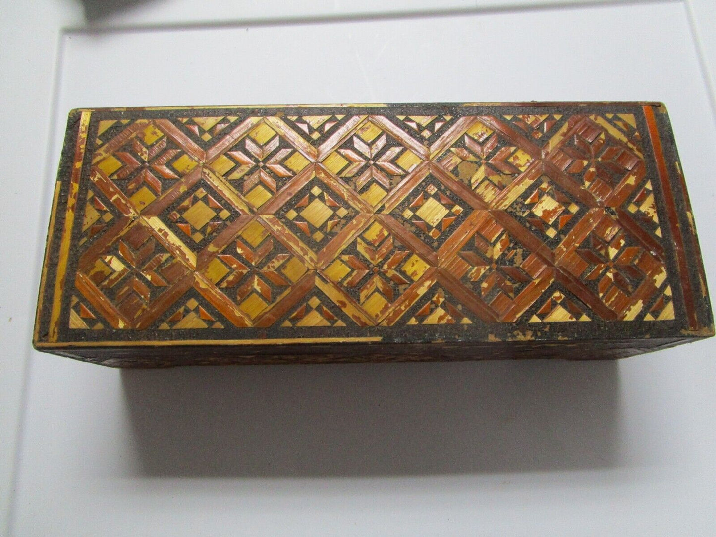 Inlay wooden box made in Russia