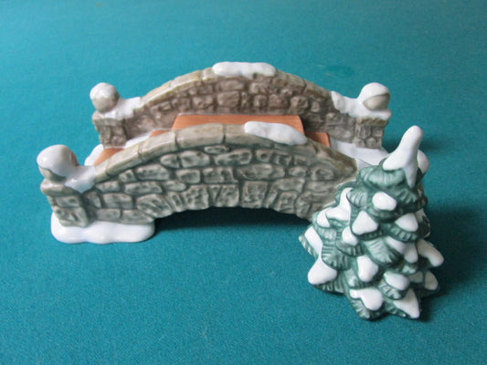 Goebel Christmas Winter Bridge Stand Nib  Original