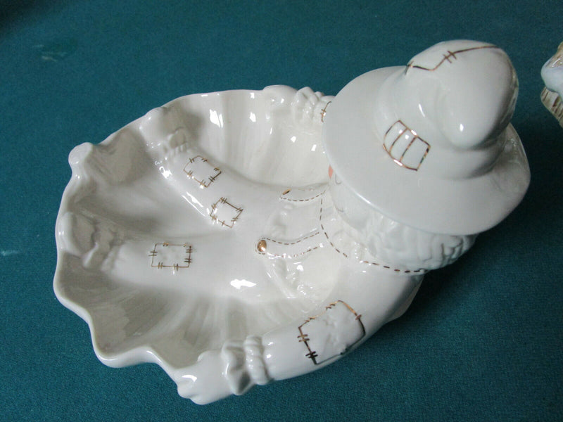 Lenox Candy Dish Asthray Santa "Petals & Pearls"  Christmas Holiday Orig  Pick1^