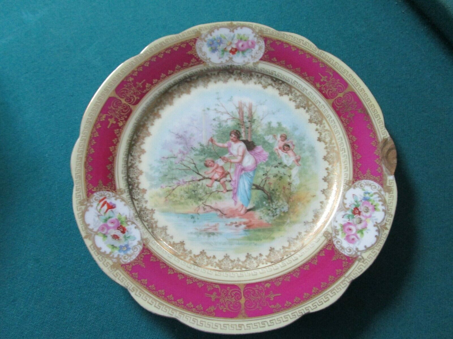 The Imperial Crown China Austria mark 1880s, 8"