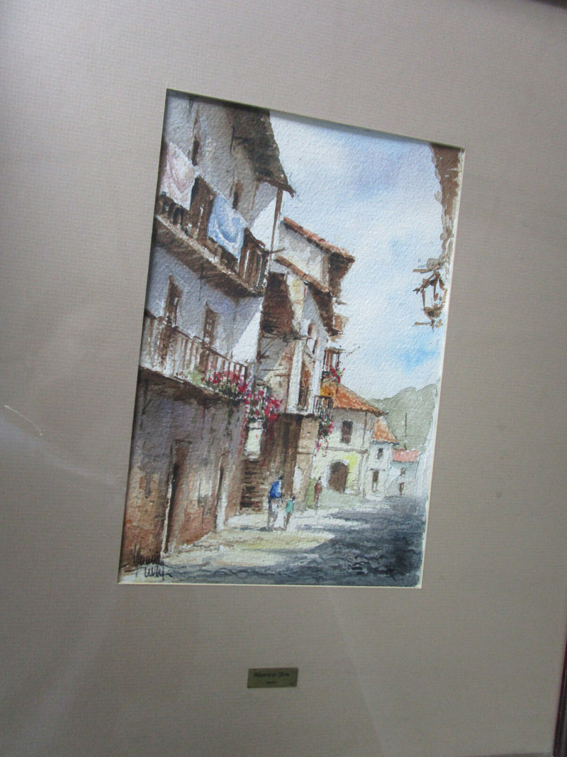 MAURICIO TURU WATERCOLOR ON COTTON PAPER PROFESIONALLY FRAMED