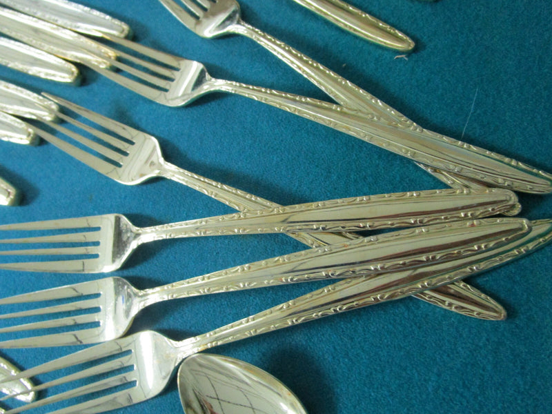 Lifetime Golden Giftware Cutlery 24K Gold Electroplate Serv for 6