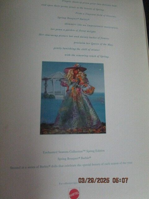 1994 Barbie, Spring Bouquet, Enchanted Season Collection ORIGINAL NEW