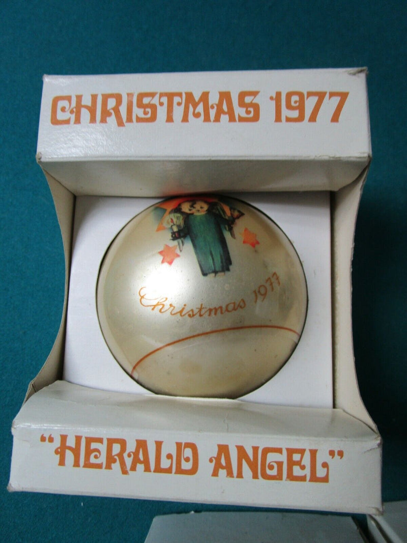 SCHMID HUMMEL ORNAMENTS 1977/78/79/81/82 LOT OF 5 GLASS ORNAMENTS ^^