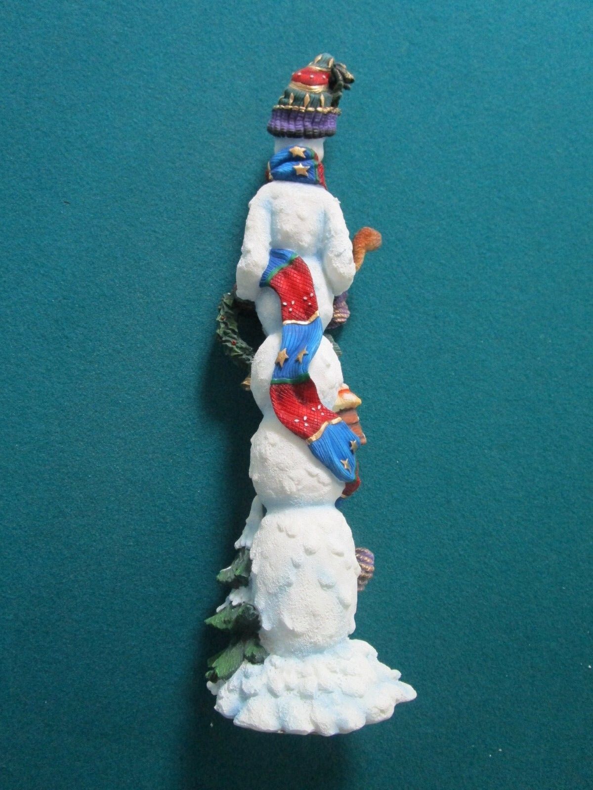 9" LENOX WINTER COMPANION SNOW MAN PENCIL SCULPTURE NIB orig