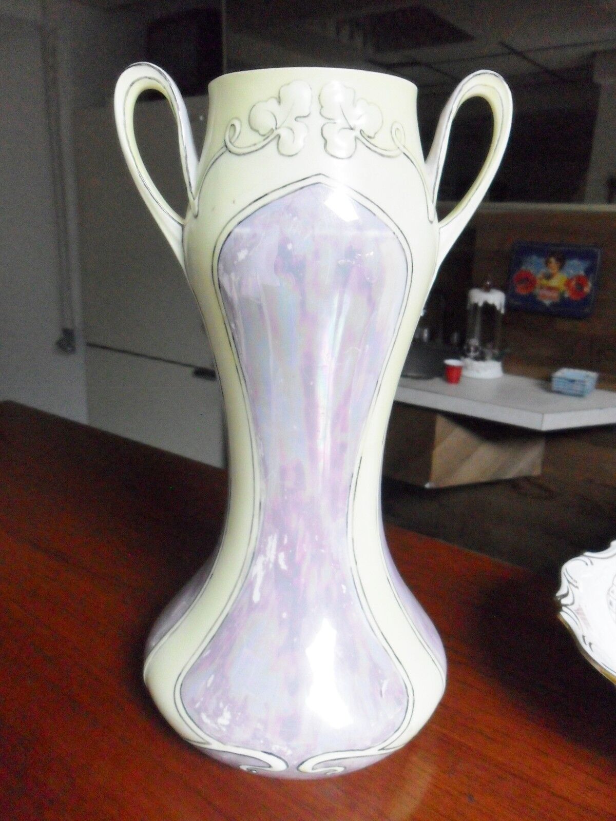 William Guerin, VASE Limoges France Hand Painted lusterware 1890s/1900s[a3]